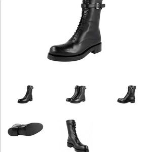 Prada Women's 1U053G 3G2Y F0002 Full Brogue Leather Half-Boot size eur 36